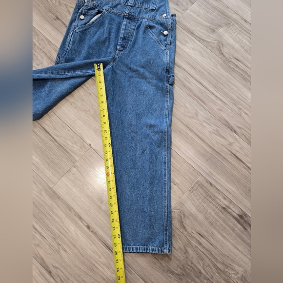 Old Navy Overalls Girls 10 Blue Denim Utility Carpenter Light Wash Y2K - Picture 5 of 9